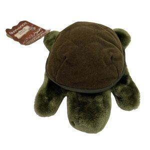 Folkmanis Folktails Baby Turtle Hand Puppet Green Plush Stuffed Animal 8" Tags